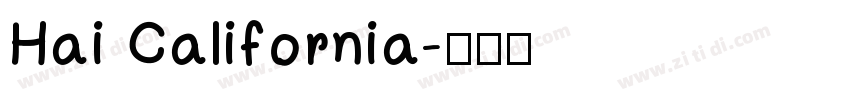 Hai California字体转换